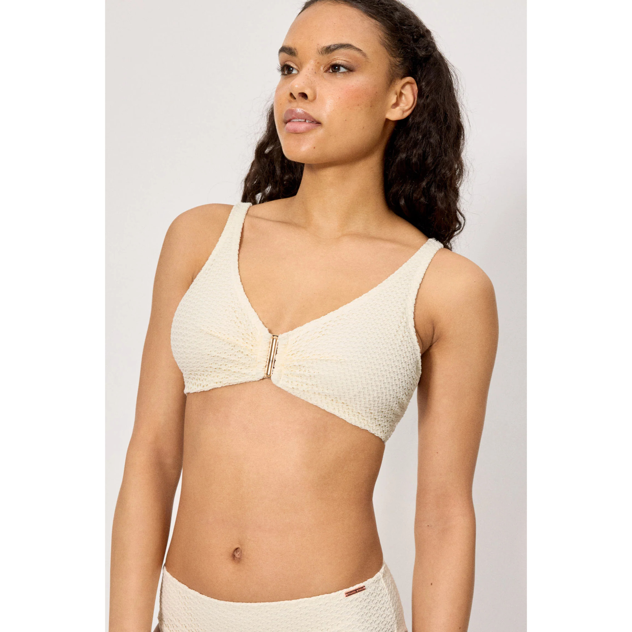 Top bikini contenitivo Beige