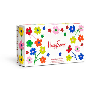 Set de 3 pares de calcetines - diseño "Flowers"