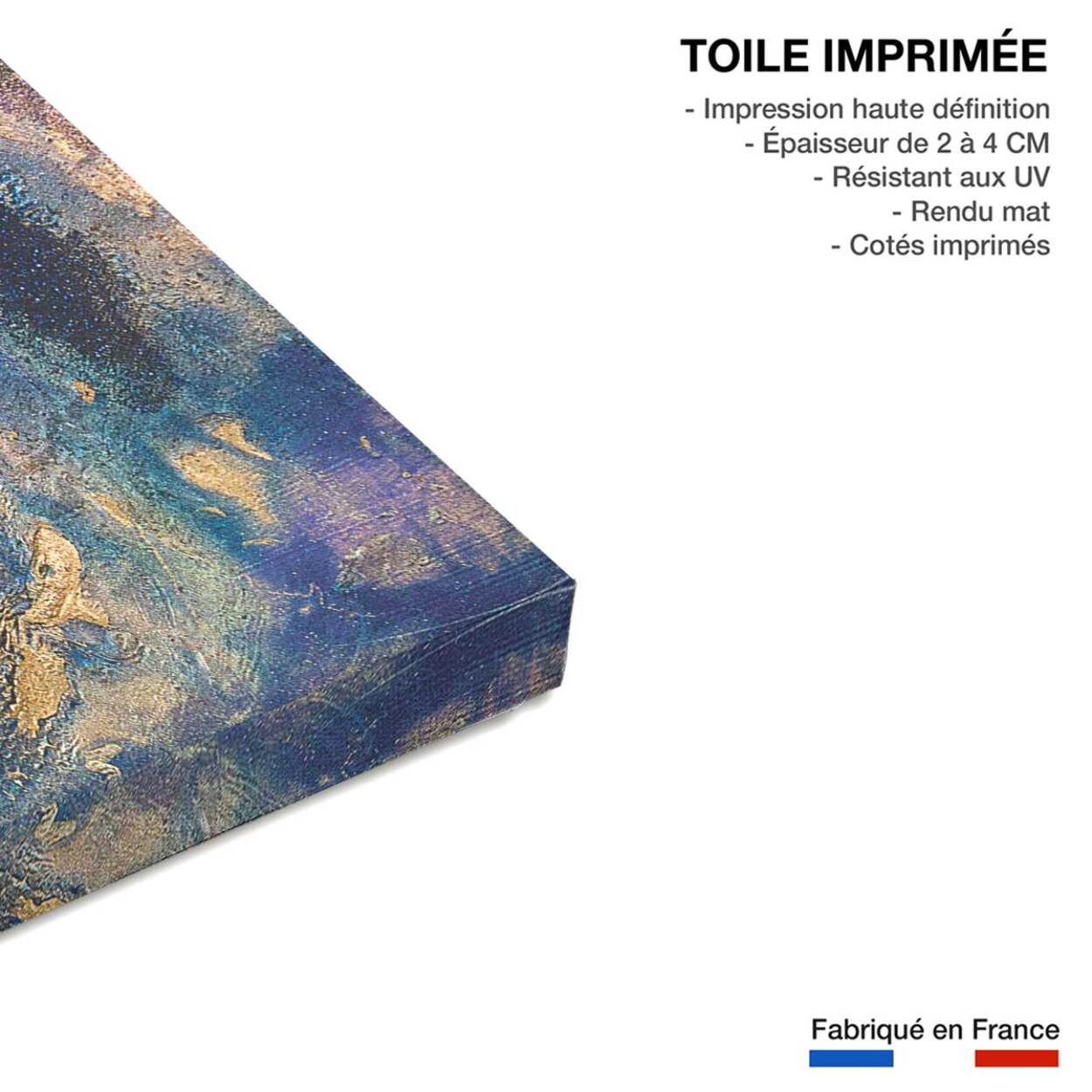 Tableau rose nebuleux Toile imprimée