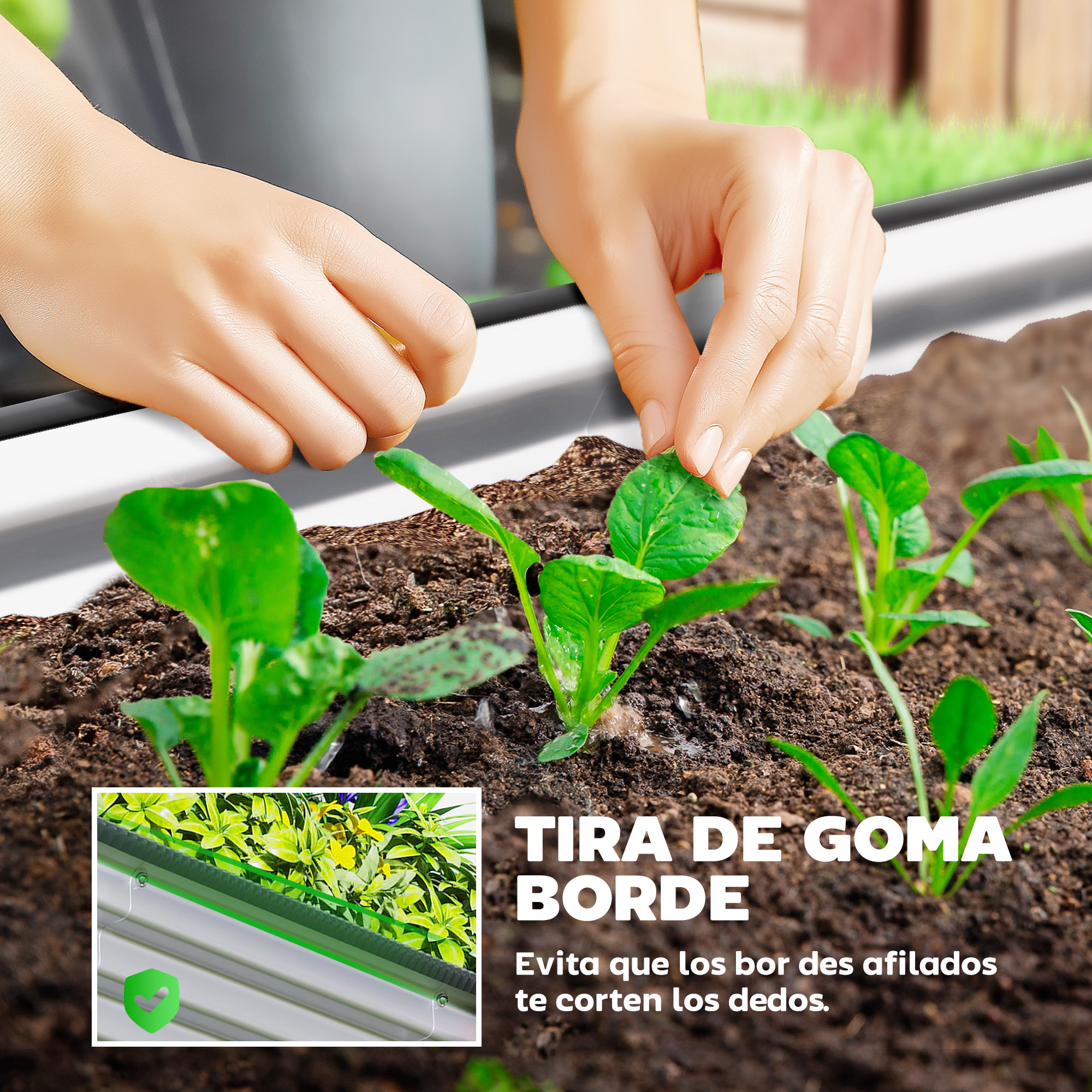 Juego de 2 Jardineras Exterior Grandes de Acero Galvanizado, Huertos Urbanos, Maceteros Exterior Modular con Base Abierta para Plantas, Resistente a la Intemperie, 135x90x30 cm, Plateado