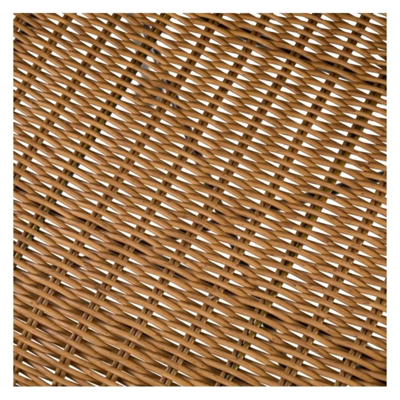 Lot de 2 chaises de bar mi-hauteur 63 cm en résine tressée marron - Jigani