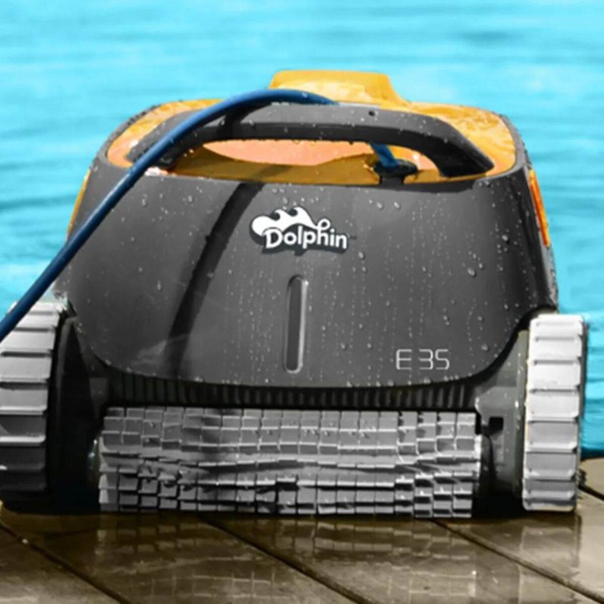 Robot piscine DOLPHIN E35 filaire - fond, parois, ligne d'eau - caddy de transport
