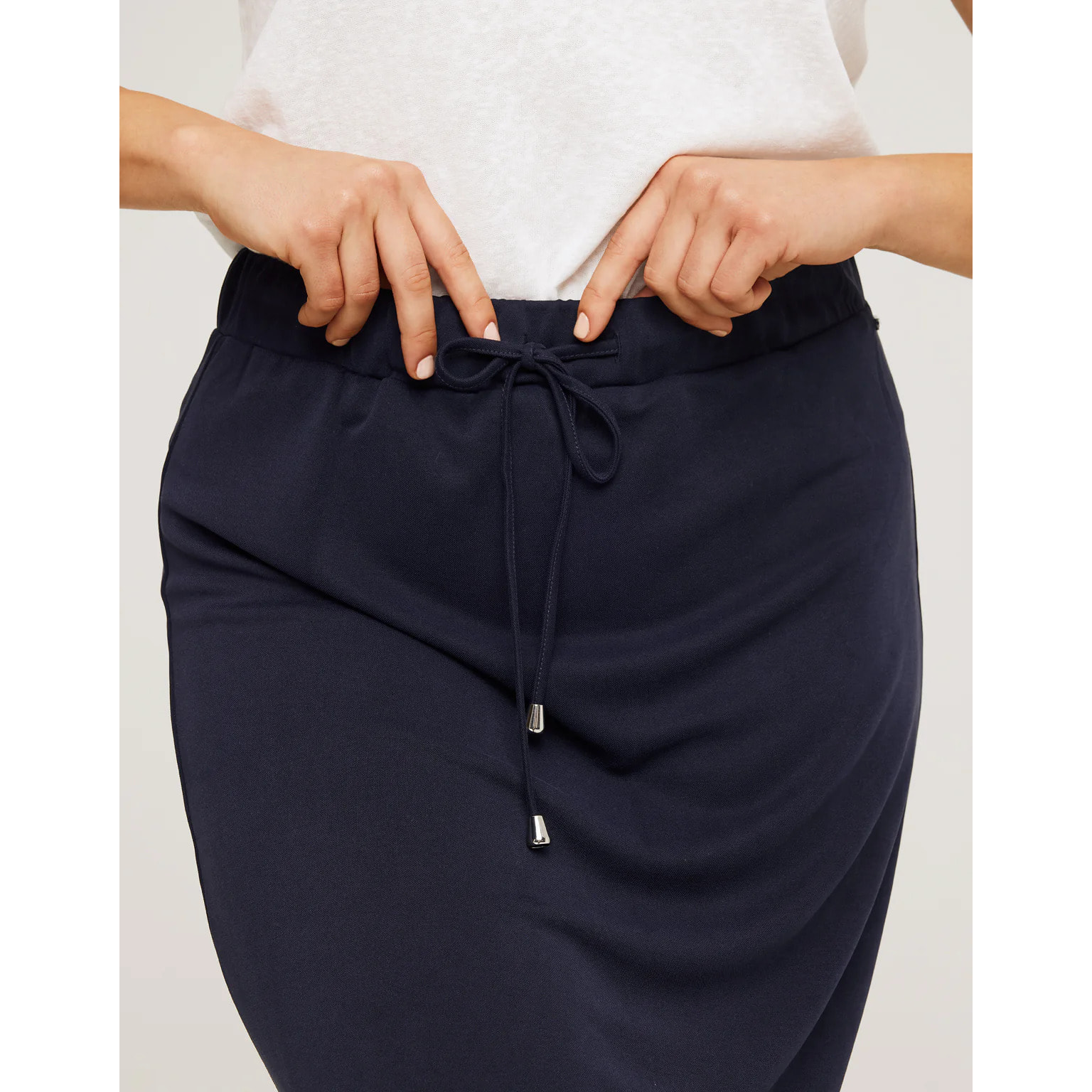 Falda Midi Azul Marino - Claudinasa