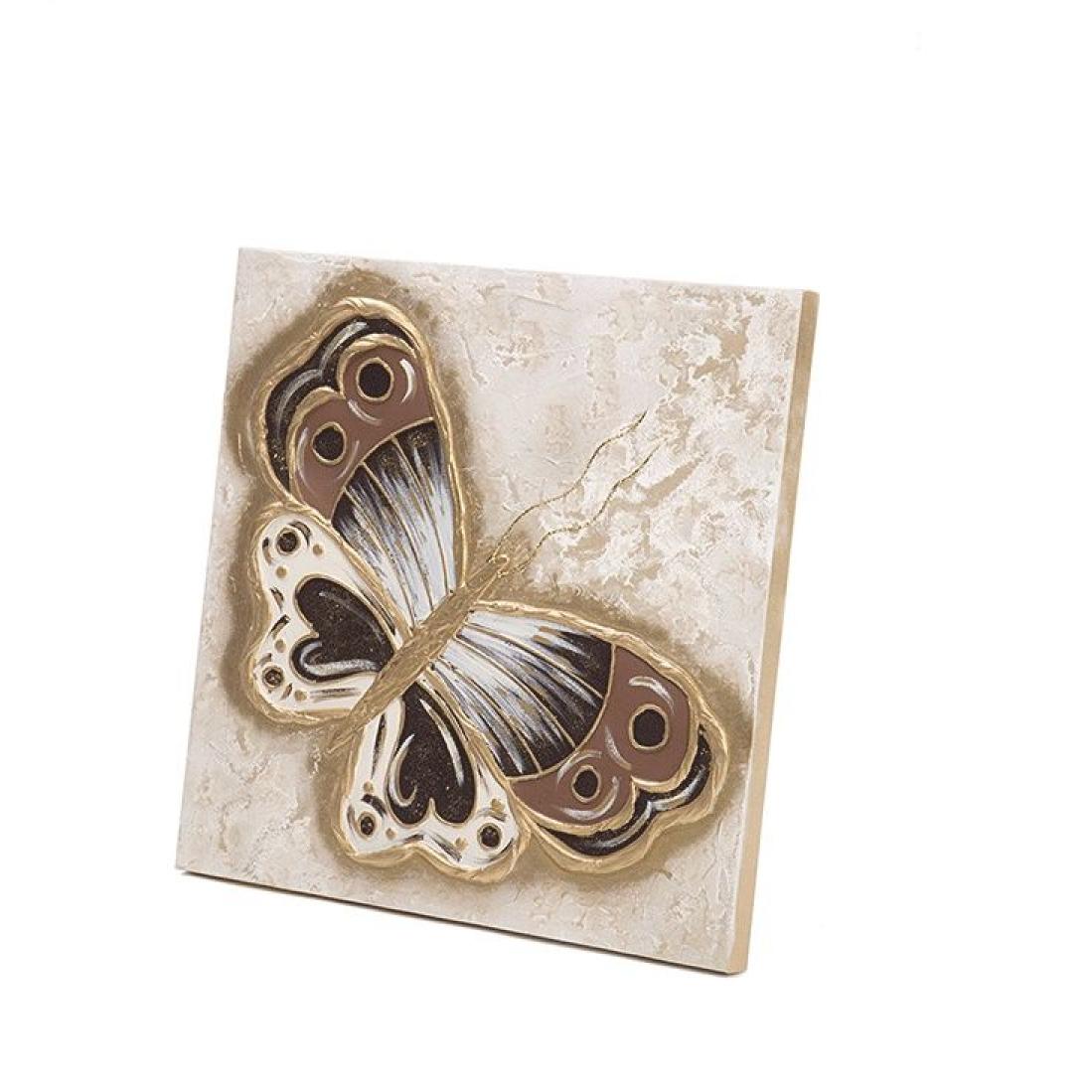 Cuadro artesanal Butterfly Oro