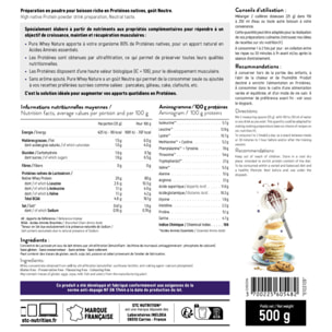 STC NUTRITION – Pure Whey – Protéines Natives Lactosérum - Apport en protéines quotidien – Anti-dopage – Sans arôme ajouté - Lot de 3 Doypack 500g