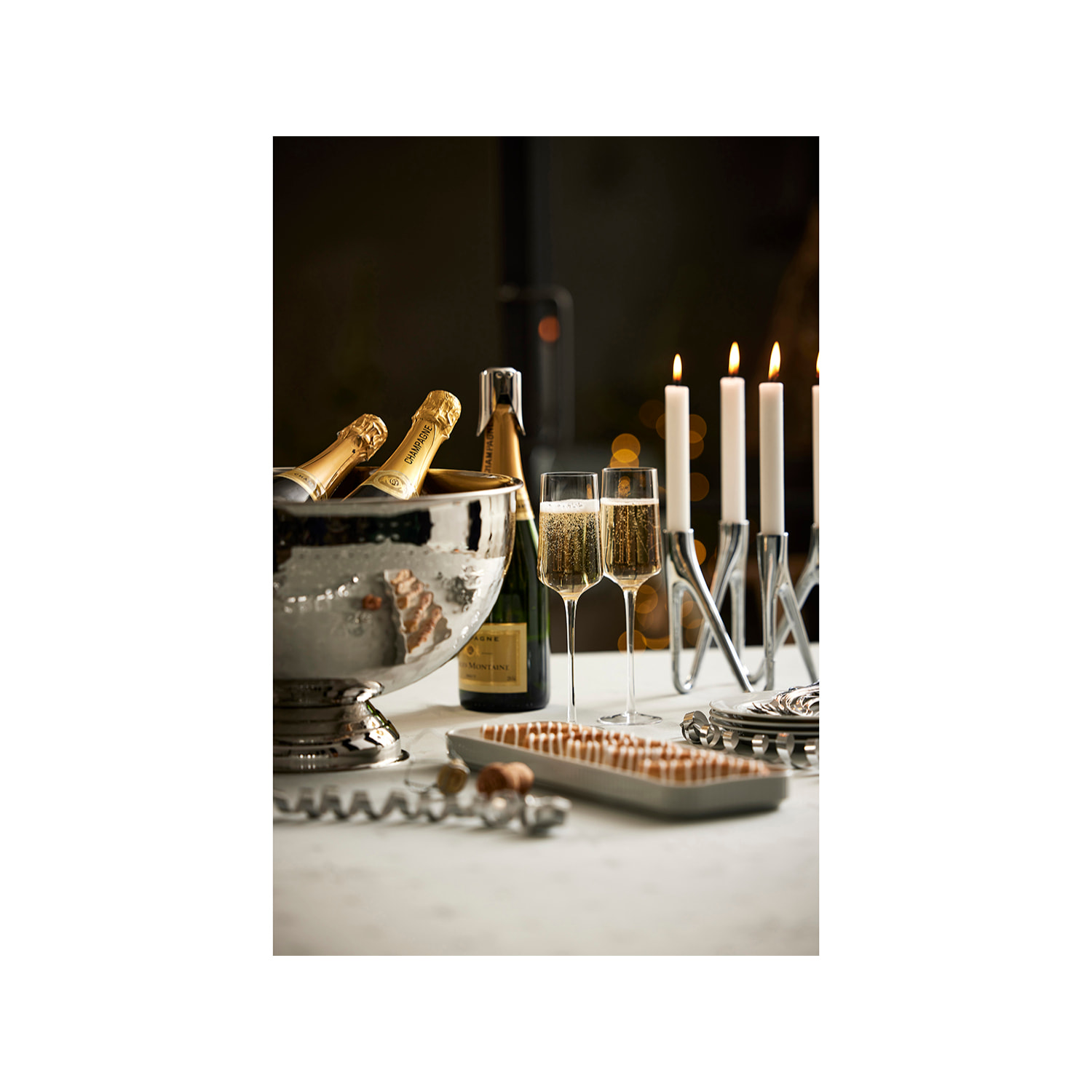 Set de 2 verres de champagne Rocks 23 cl