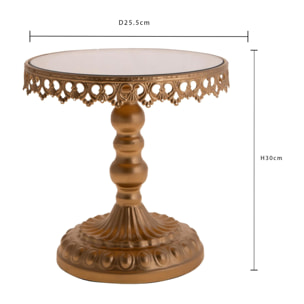 Alzata con specchio e dec. - Pezzi 1 - ORO - Bianchi Dino SpA