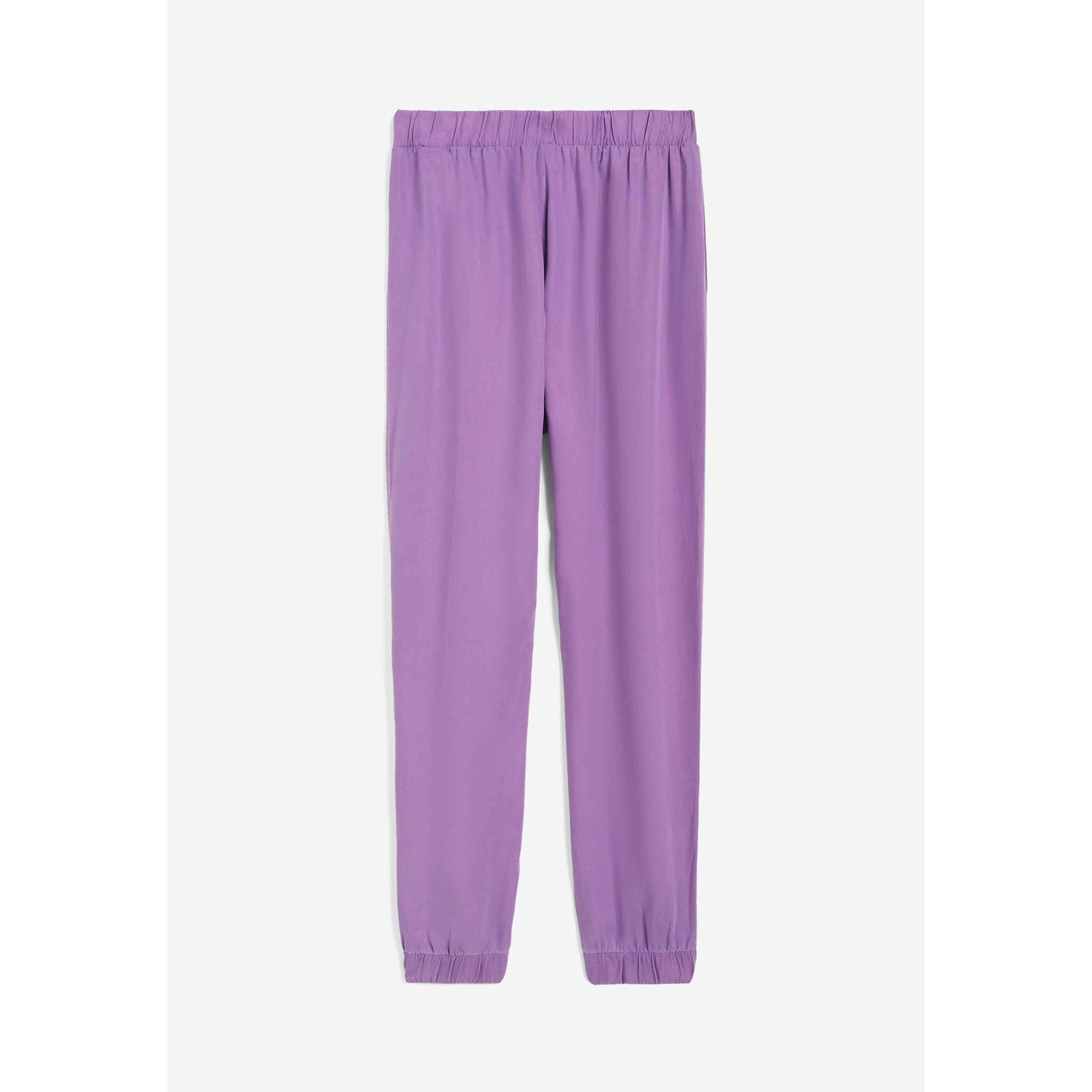 Pantaloni donna in twill lyocell con impuntura centrale