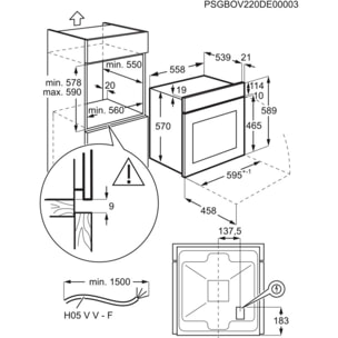 Four encastrable ELECTROLUX EOH4P46BX0