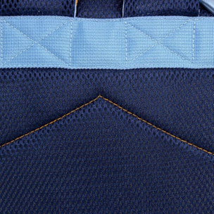 Mochila escolar infantil de bluey - azul - 15,5x30x10cm - fabricada en poliéster - pequeña con cierre de cremallera y asas acolchadas