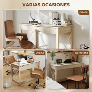 Mesa Escritorio Estilo Moderno Escritorio Fácil de Montar Mesa de Ordenador para Oficina Dormitorio Estudio 105x50x76 cm Natural