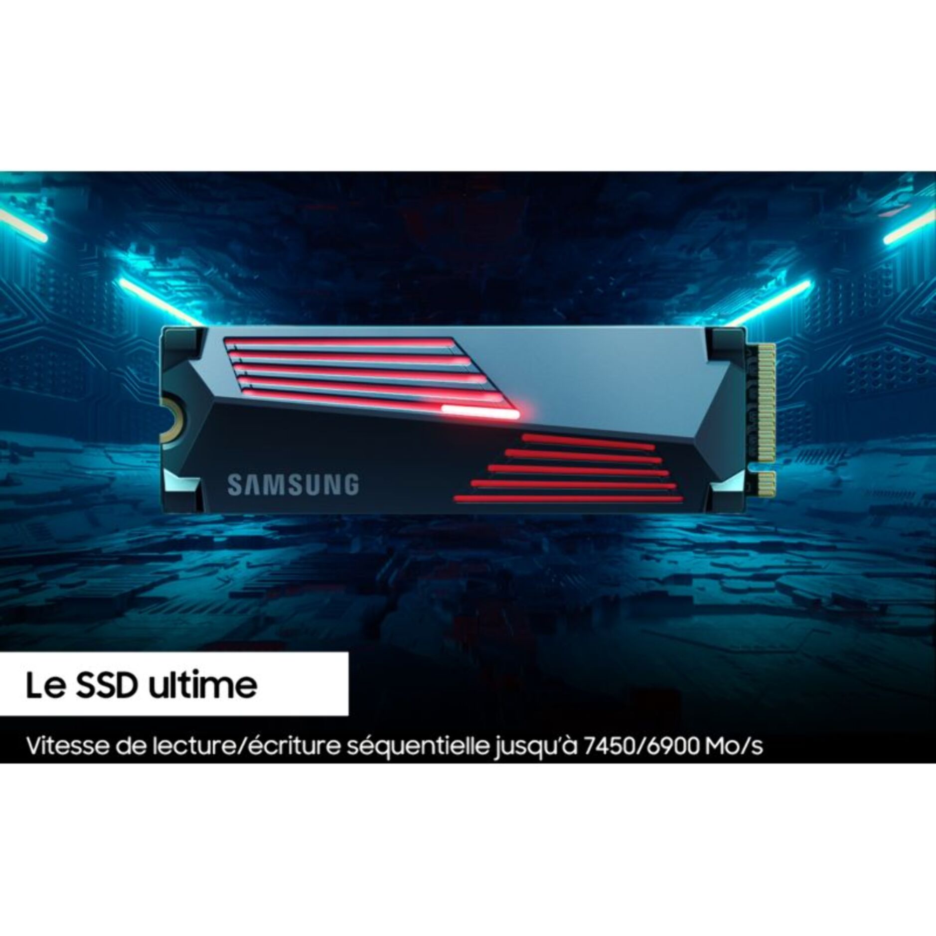 Disque dur SSD interne SAMSUNG 1To 990 Pro avec dissipateur