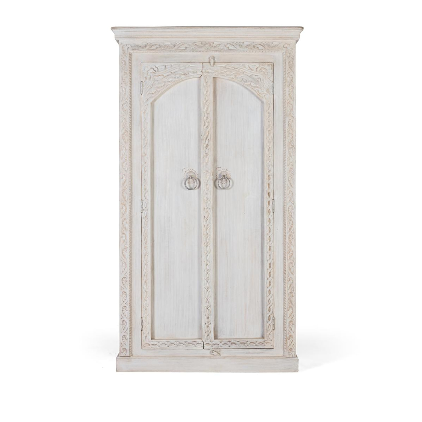 Armario de Madera de Mango 100 Cm Estilo Mediterráneo Moderno