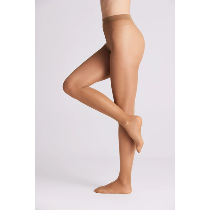 Collant senza cuciture color bronzo 40 denari