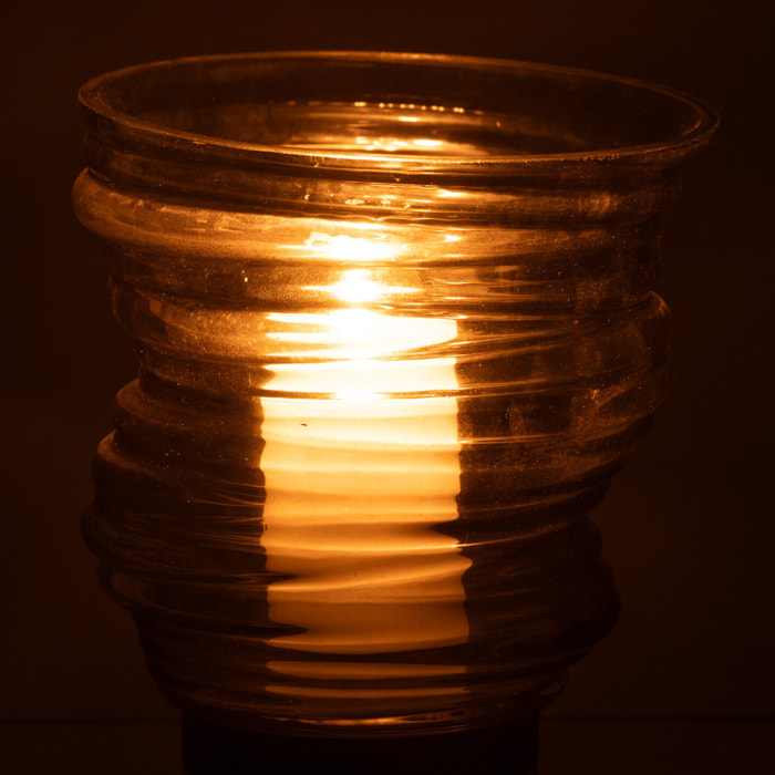 J-Line vase Tornado - verre - vert - small - Ø 16 cm