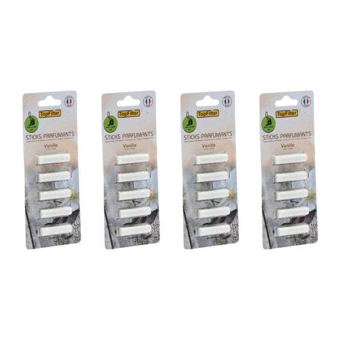 Ensemble de 20 parfums pour aspirateur en stick senteur vanille TopFilter