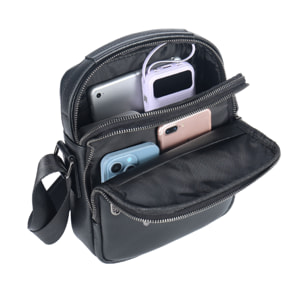 Borsa a tracolla  da uomo In Vera pelle Made in Italy 16x26x8 cm