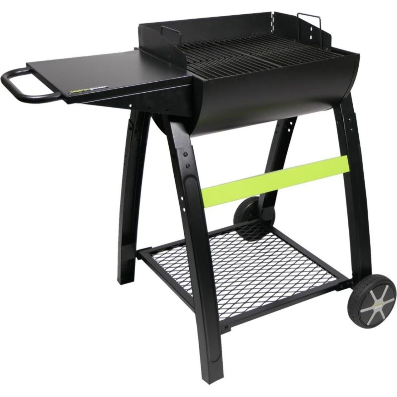 Barbecue charbon COOK'IN GARDEN TONINO 50 noir sur chariot 50 cm