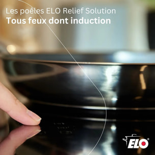 Poêle en acier inoxydable 18/10 24 cm Elo Relief Solution