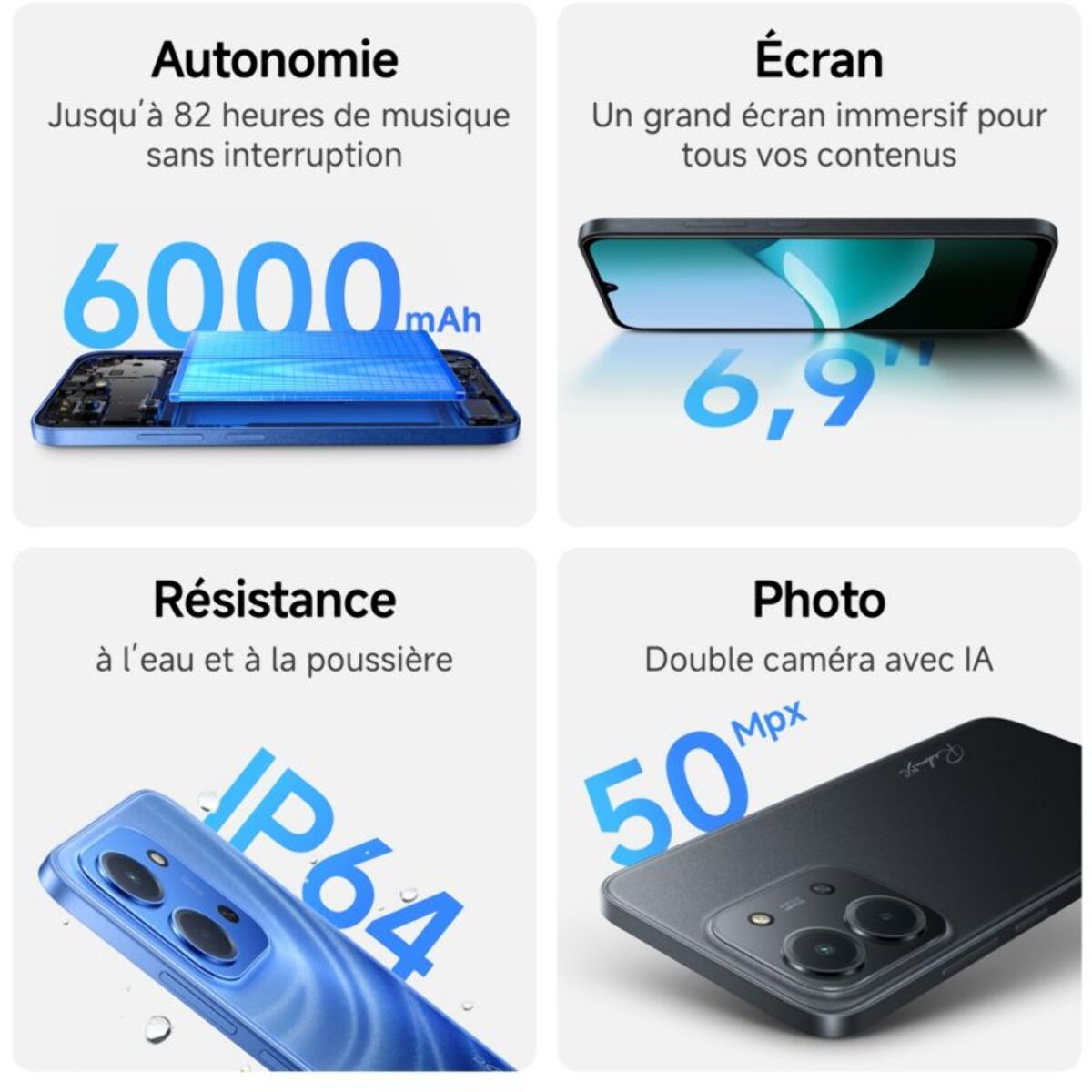 Smartphone XIAOMI Pack Redmi 15C 256Go + enceinte