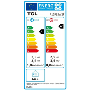 Climatiseur réversible TCL P12P6SW2F