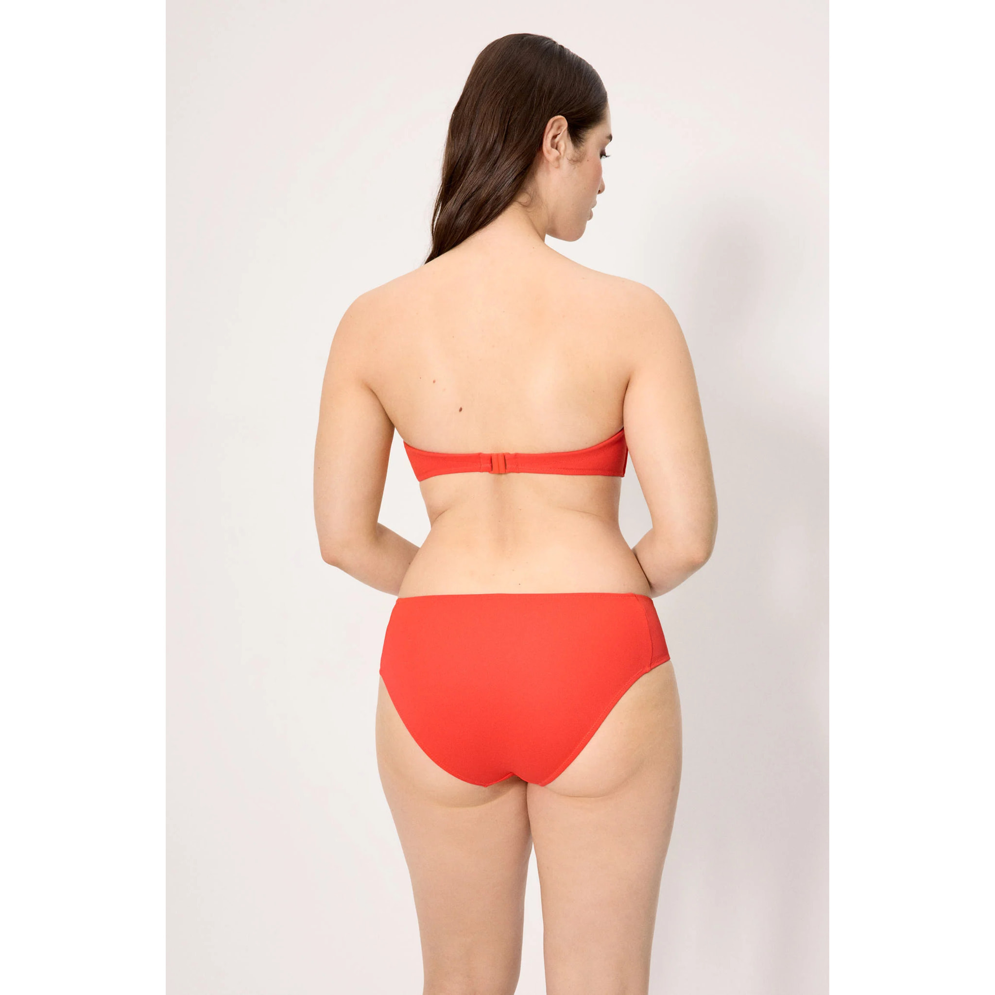 Slip bikini midi modellante Arancio