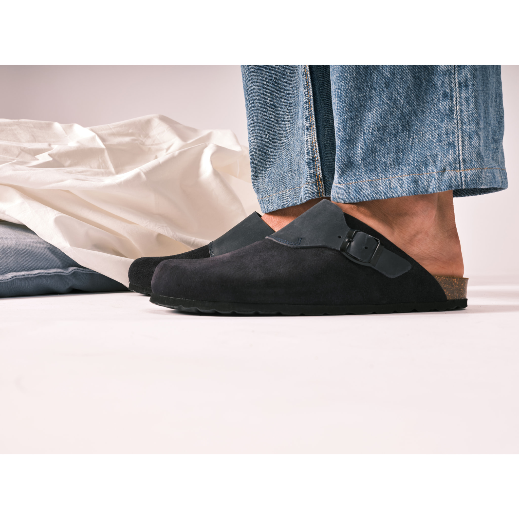 Sabot Mandèl Suede Blu