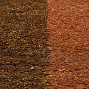 Tapis salon et chambre fait main en laine motif géométrique OLGU