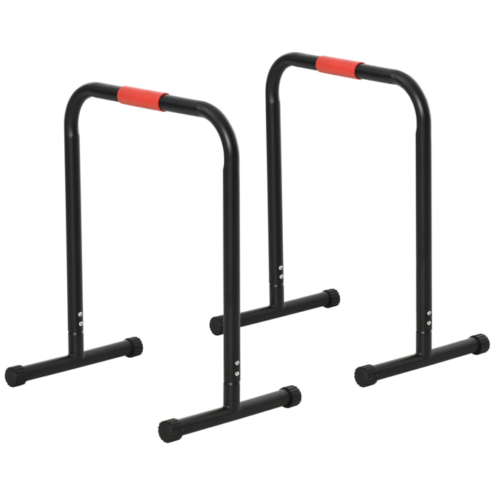 Barras Paralelas Training Soporte con Mango 63x41x73 cm Negro