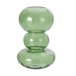 J-Line Vase Bulle Rond Verre Vert Large