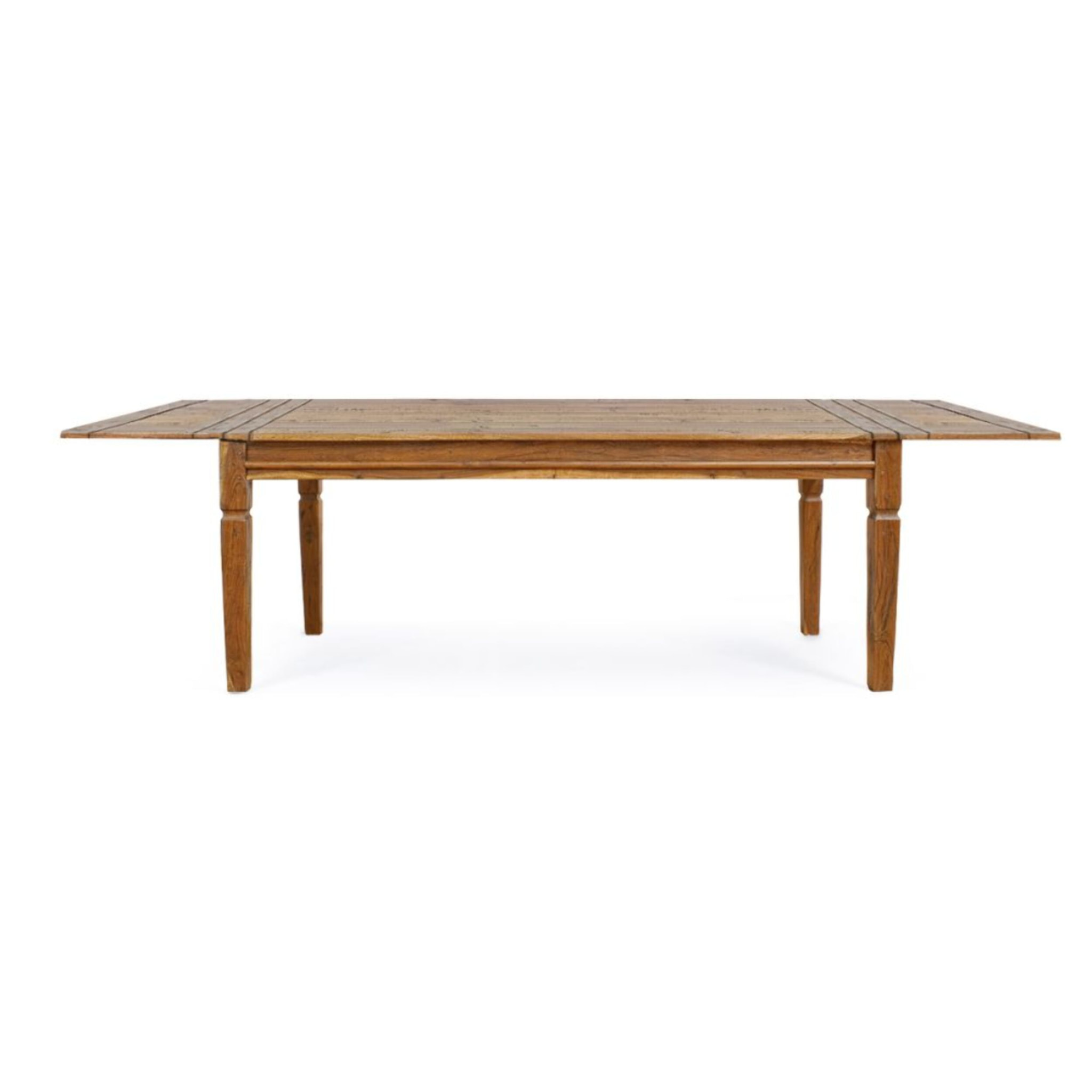Tavolo CHATEAUX in legno di acacia con finitura rustica, allungabile 200 x 100 cm - 290 x 100 cm