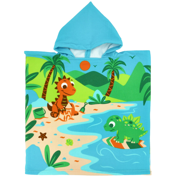 Poncho de bain microfibre enfant - Babydino - 60x60cm - 220g/m²