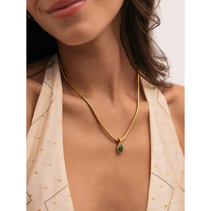 Collana Leti  Acciao Placcato Oro