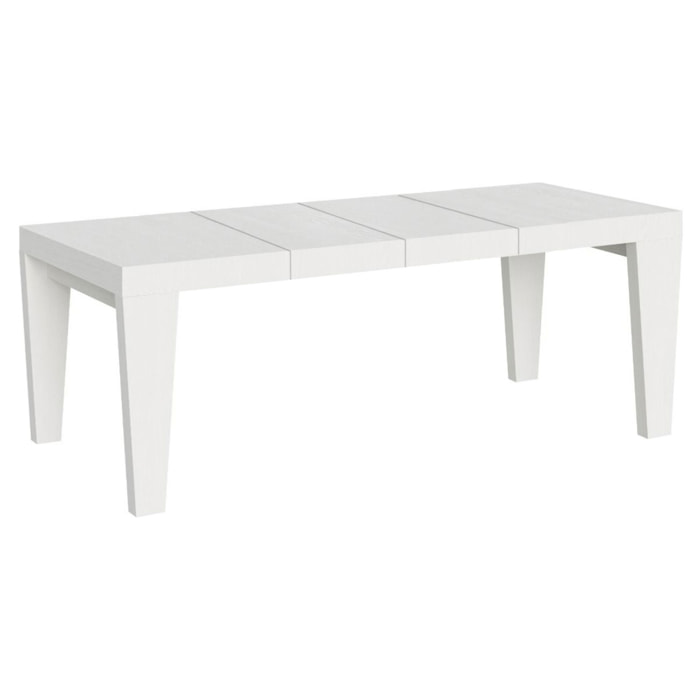 Table extensible 90x160/264 cm Spimbo Premium Frêne Blanc