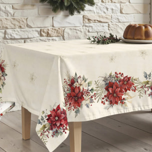 Nappe anti-taches Holiday ponsettia 1225
