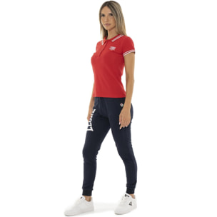 Pantalone da donna logo grande non garzato Leone Team Line