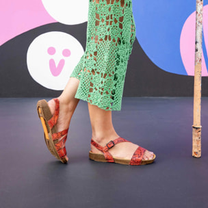 Sandalias 1045S SNAKE LIMON/ I BREATHE color Limon