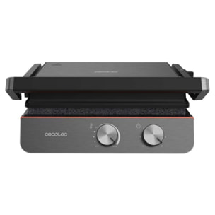 Parrilla Eléctrica Rock'nGrill Blaze Neon. 2200W, Revestimiento RockStone, Fácil