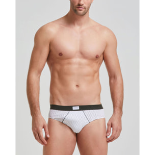 Slip uomo cotone motivo a pois