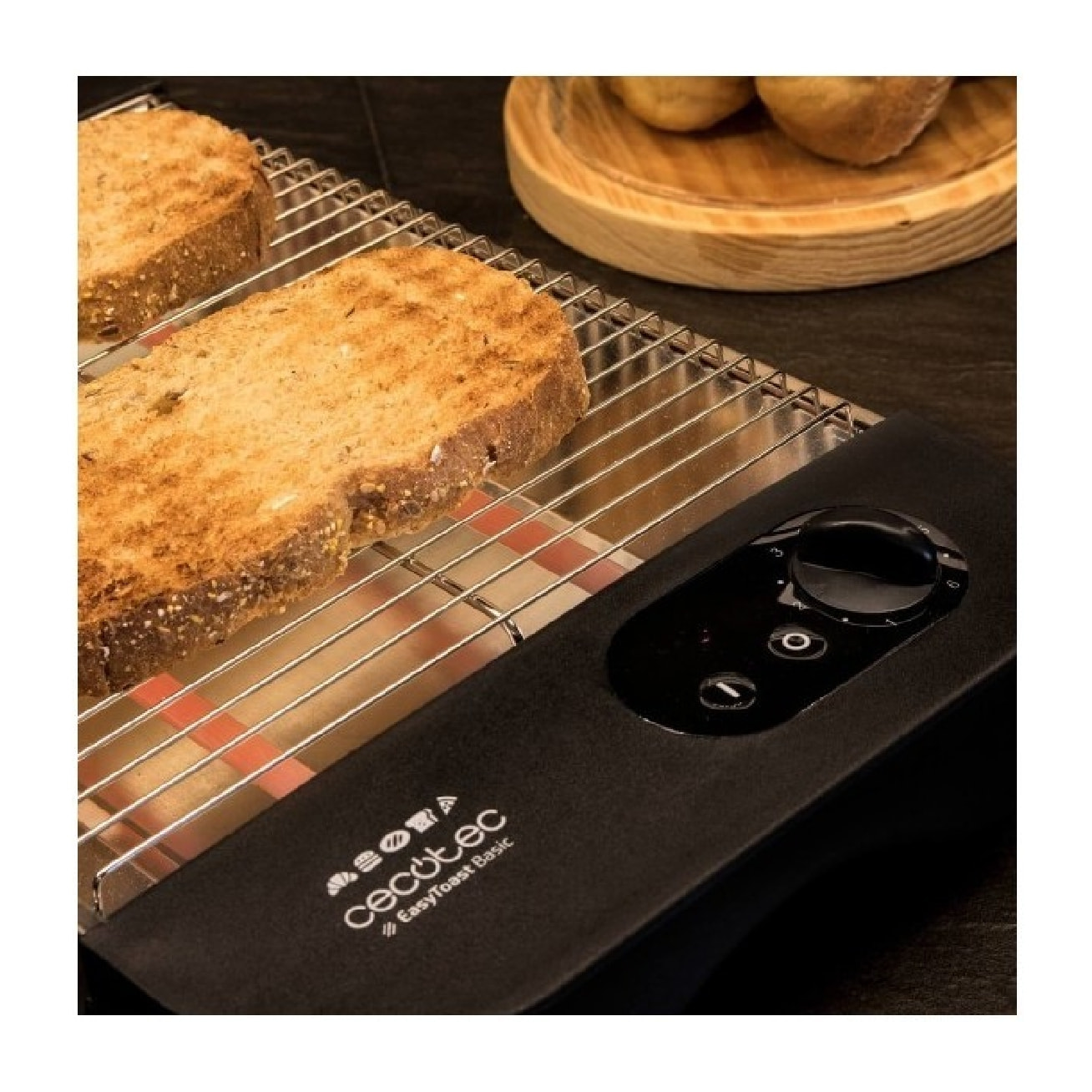 Cecotec Grille-Pain Horizontal Easy Toast Basic, 600W, 6 Niveaux, Plateau Ramass