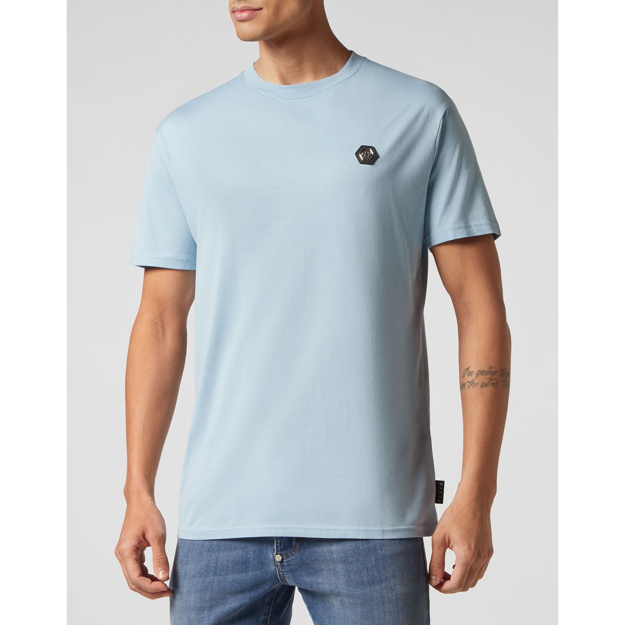 PHILIPP PLEIN T-Shirt Round Neck SKULL&BONES