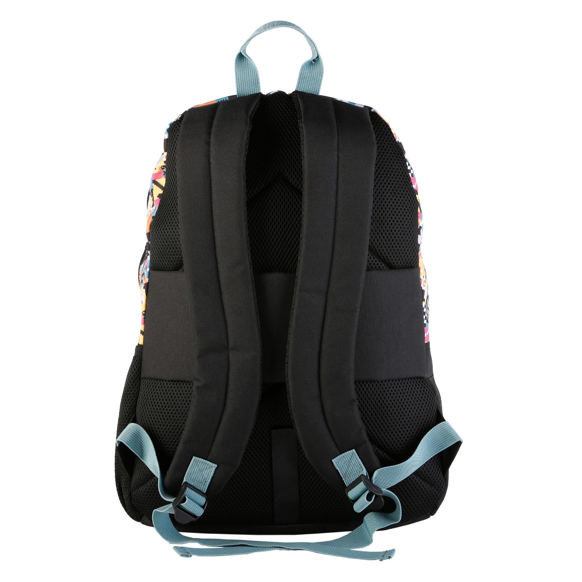 Minecraft Pixel mochila primaria doble compartimento, de gran capacidad y adaptable a carro.