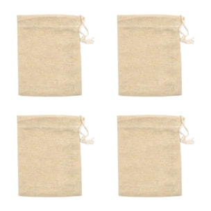 Lot de 4 sachets réemployables pour thé ou infusion Fackelmann