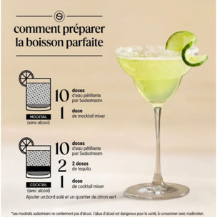 Concentré SODASTREAM mixer saveur Margarita sans alcool 330mL