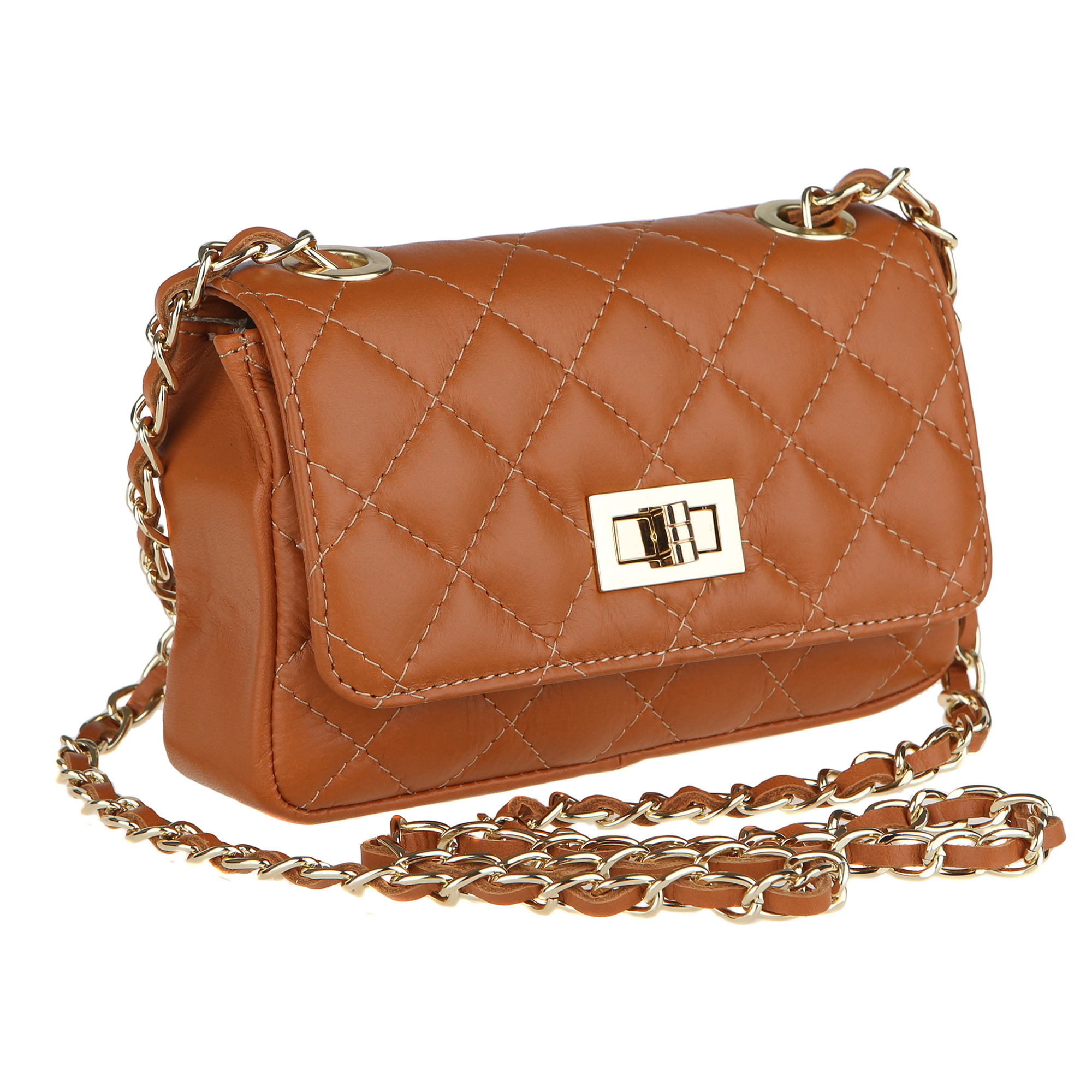 Chicca Borse Borsetta Clutch Cuoio