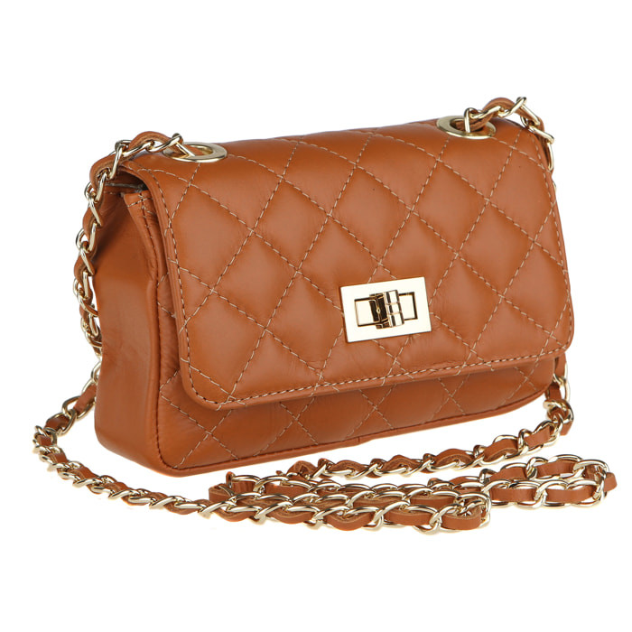 Chicca Borse Borsetta Clutch Cuoio