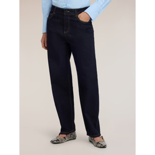 Motivi - Jeans barrel fit lavaggio rinse - Blu