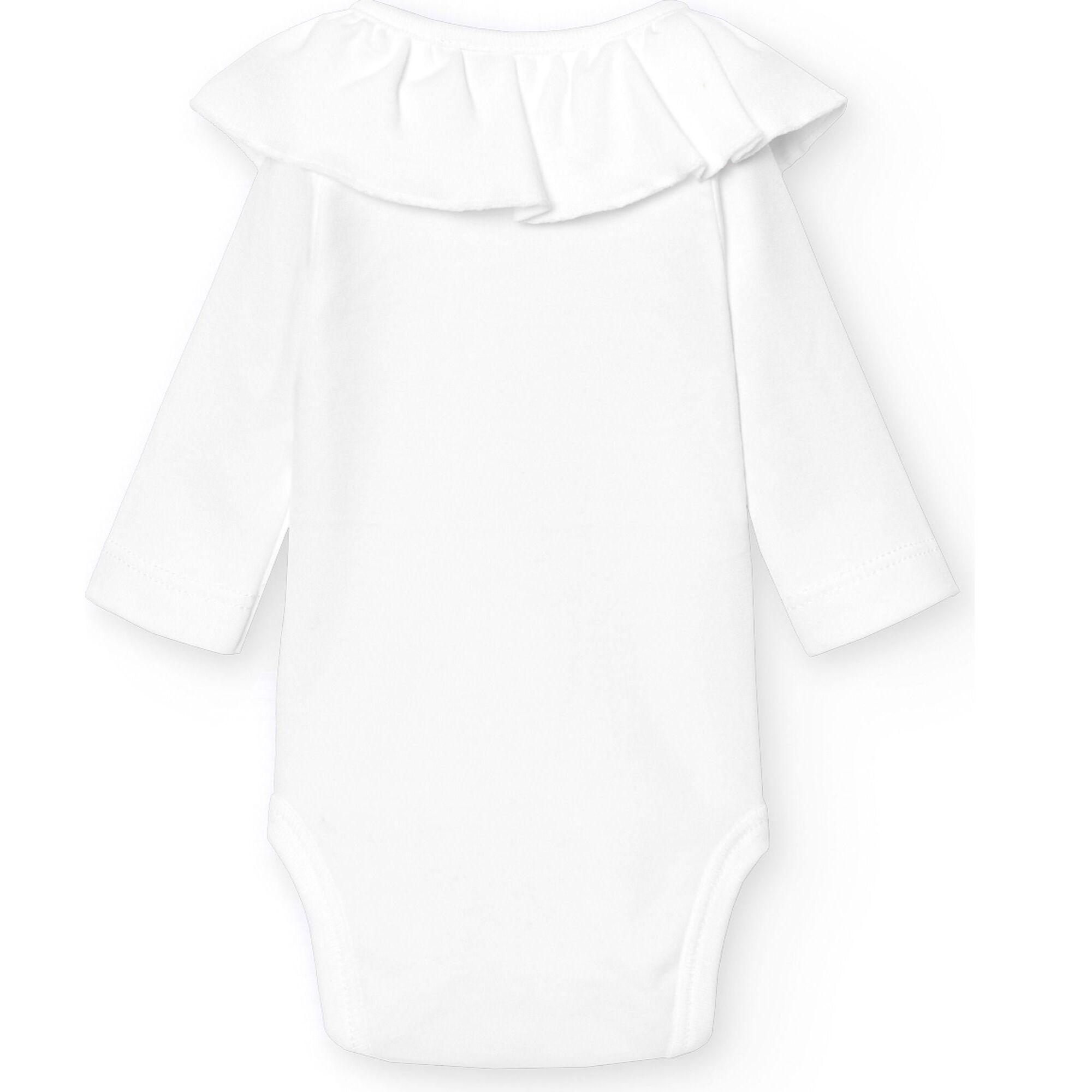 Body cruzado bebé manga larga volante