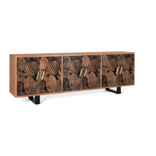 Aparador de Madera de Acacia Estilo Étnico Moderno