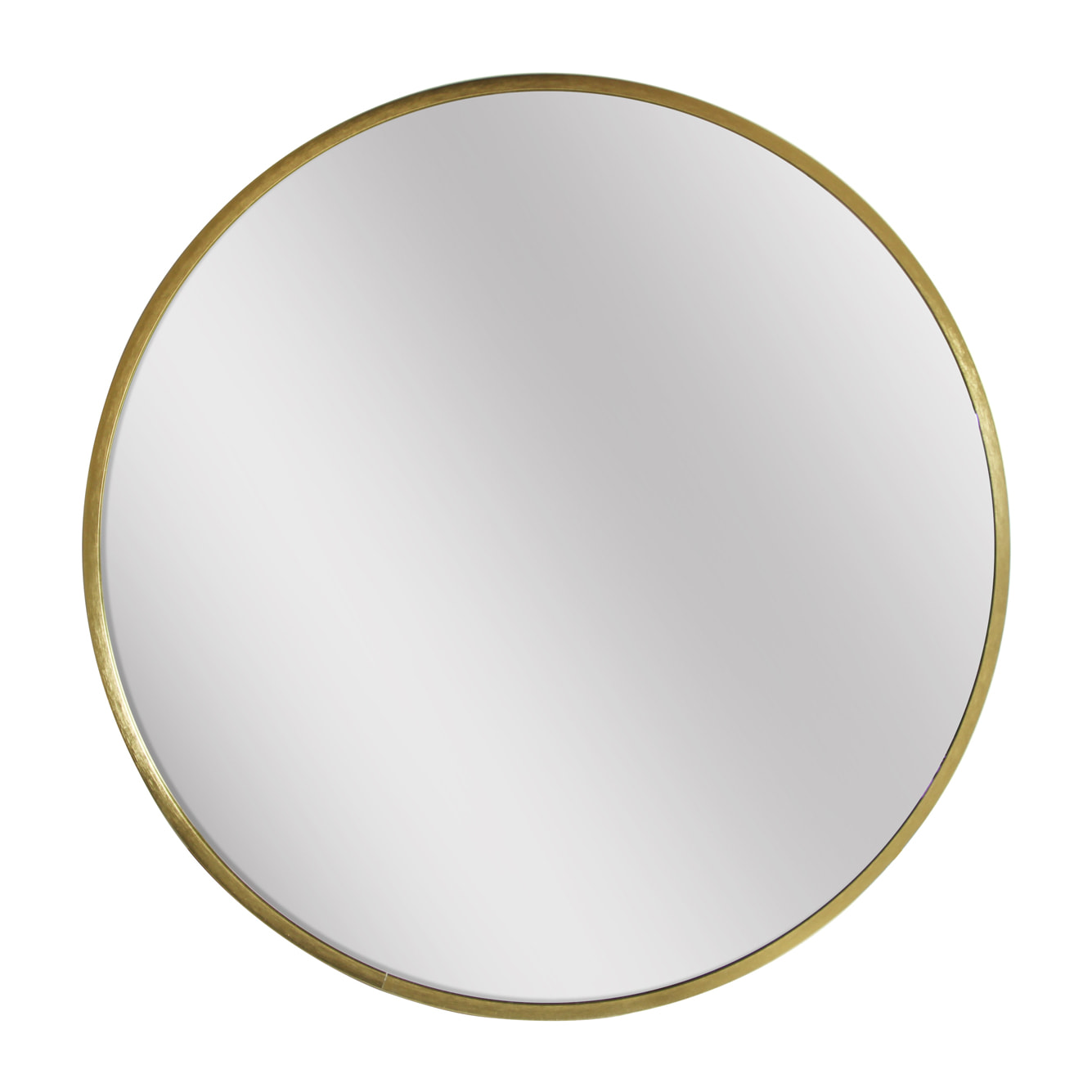 Espejo redondo Halo aluminio dorado 60x60x5 cm